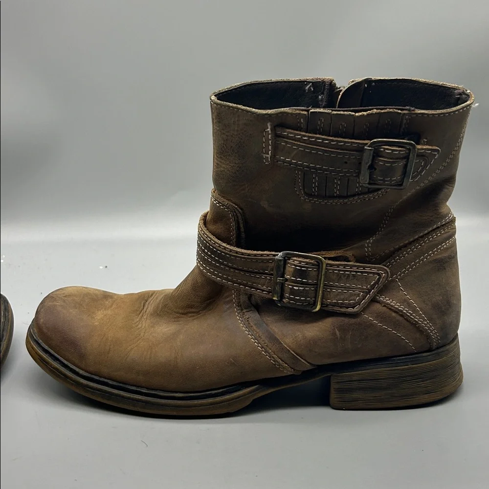 Men's BedStu Wren Leather Distressed Boots Rustic